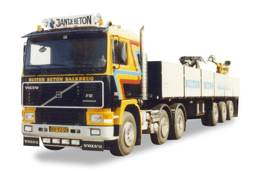 Volvo F 12 Pritschen-Sattelzug "Gerber Buiten"