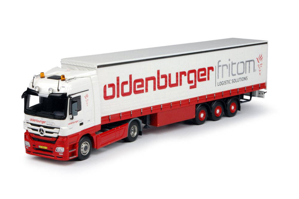 Mercedes-Benz Actros LH curtain canvas semitrailer "Oldenburger / Fritom"