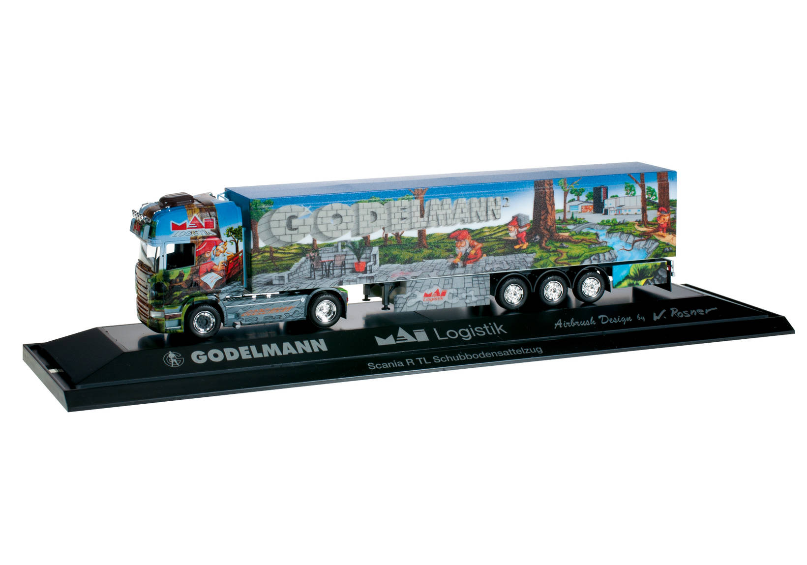 Scania R TL walking floor semitrailer "Godelmann II / Mai Logistik"