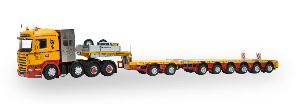 Scania R 8x4 low Boy semitrailer "Wiesbauer"