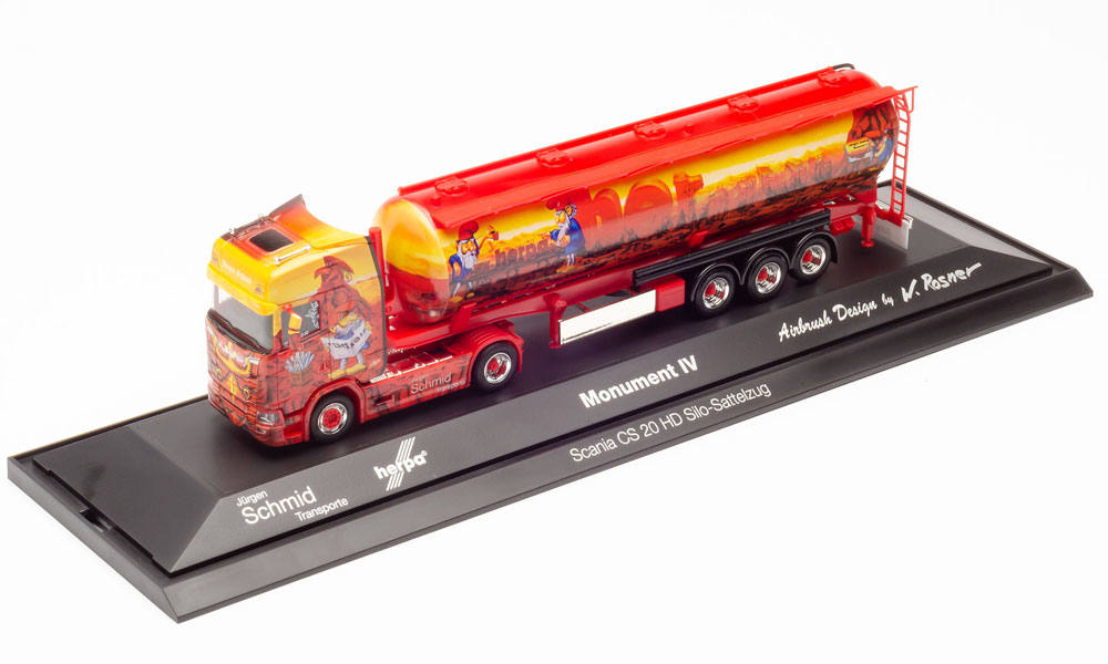 Scania CS 20 high roof silo semitrailer "Herpa Monument IV / Jürgen Schmid"