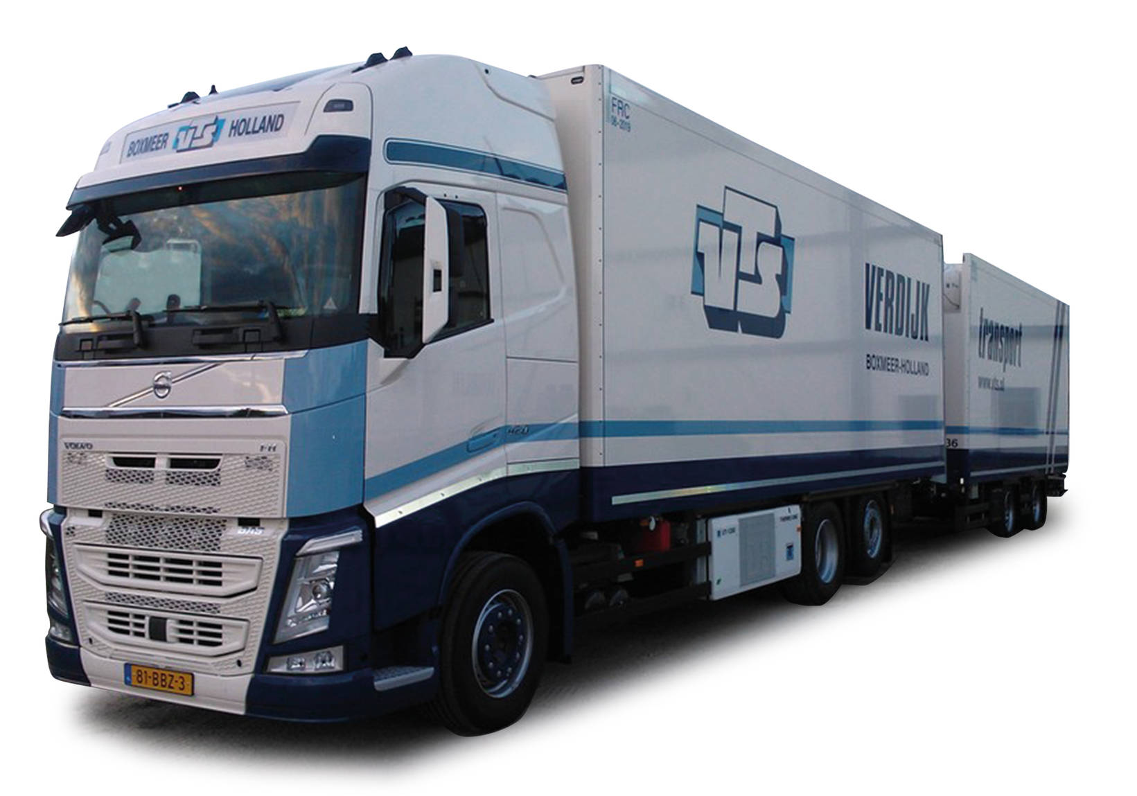 Volvo FH GL XL Refrigerated box tandem tractor "Verdijk"