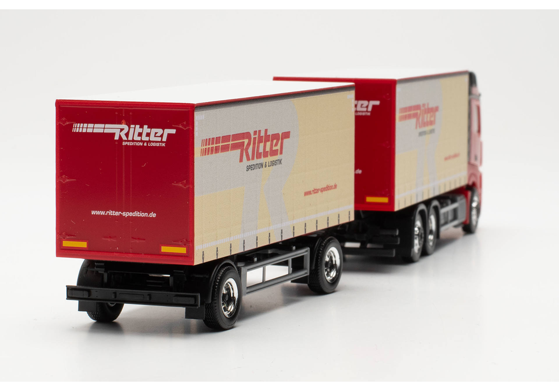 Mercedes-Benz Actros L 18 Bigspace curtain canvas trailer truck "Ritter Spedition & Logistik"