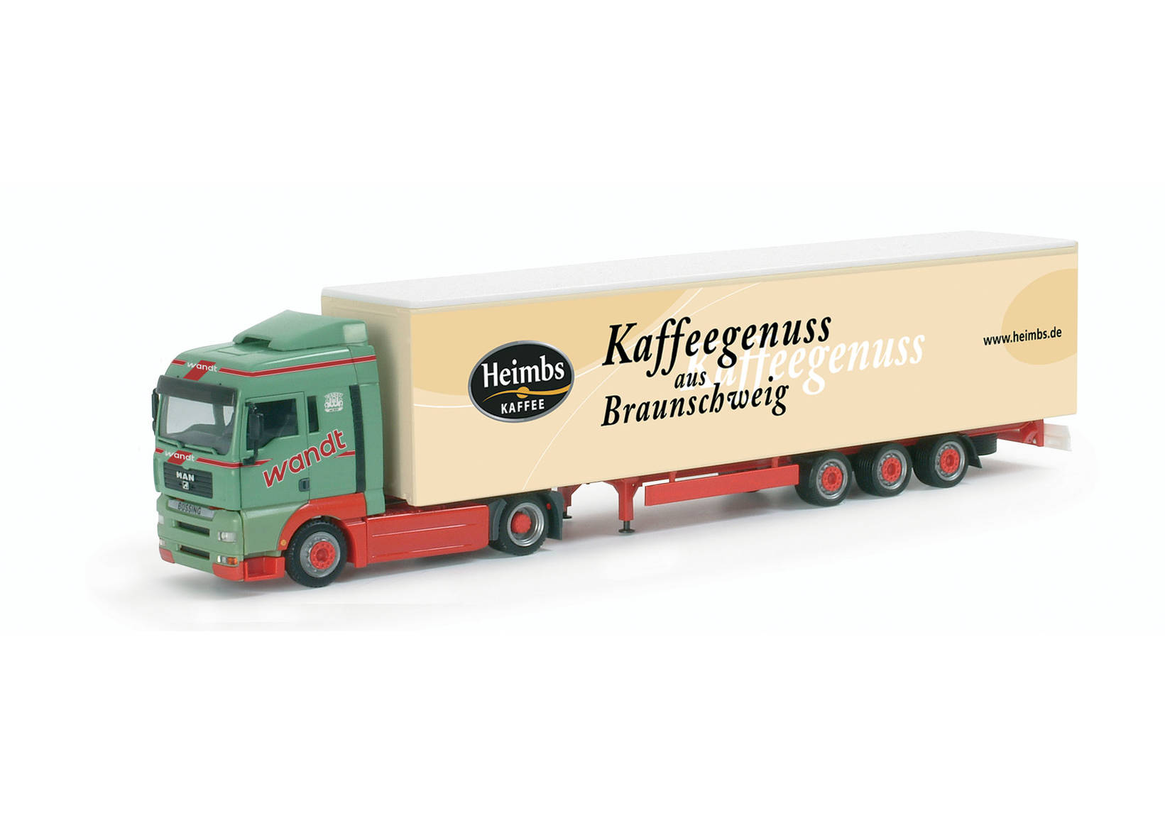 MAN TGA XLX bulk volume semitrailer "Wandt / Heimbs"