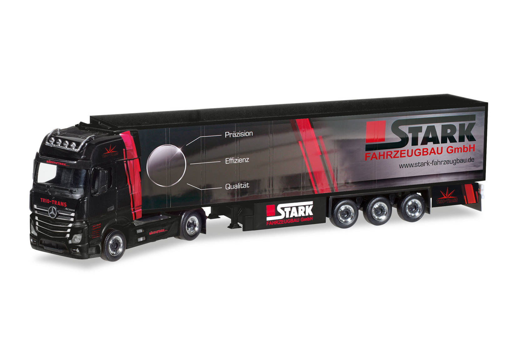 Mercedes-Benz Actros Giga refrigerated box trailer "Trio-Trans / Stark Fahrzeugbau"