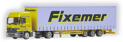 Mercedes-Benz Actros L lowliner curtain canvas semitrailer "Fixemer"