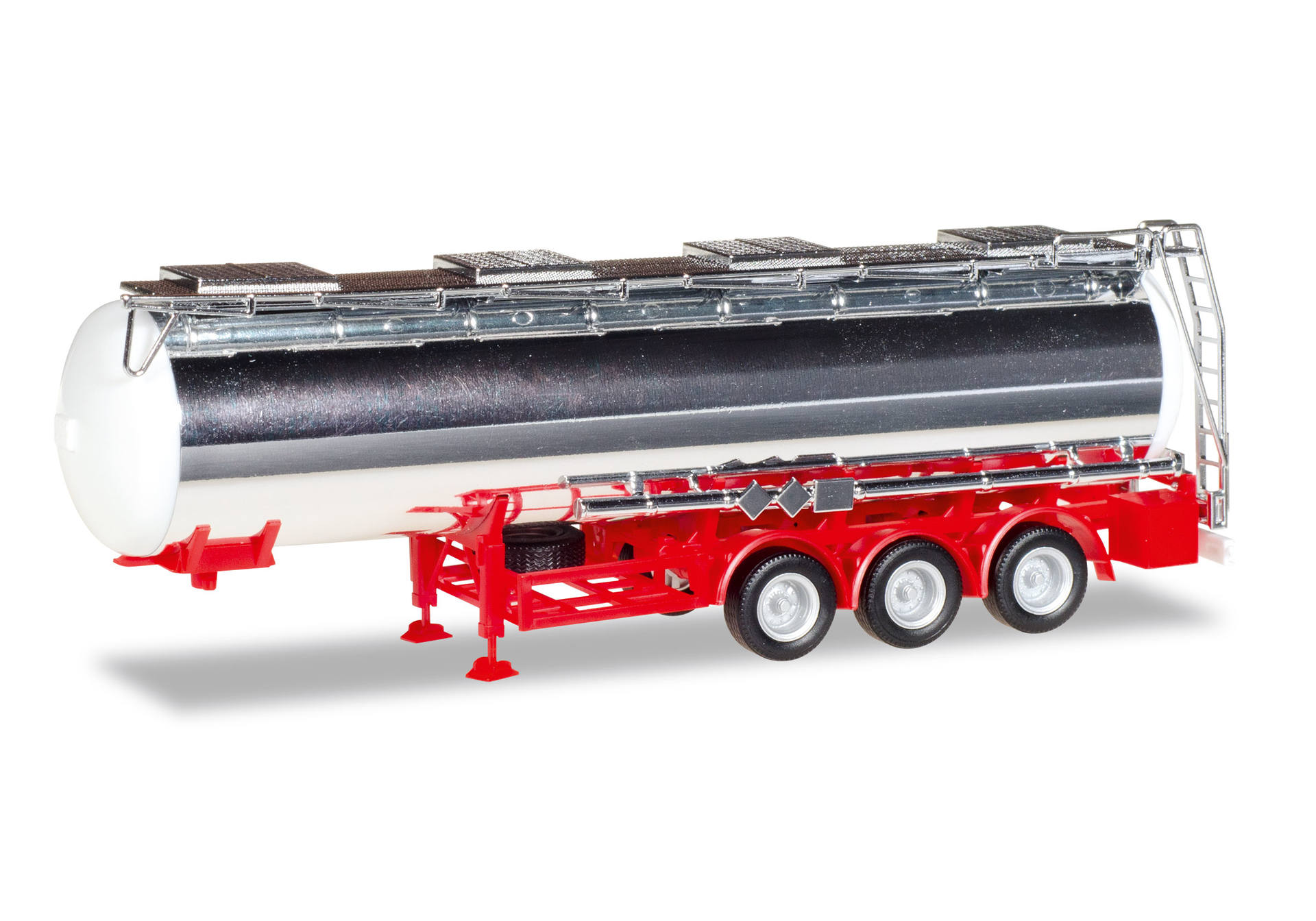 Chrome-plated chemical tank semitrailer 32 cbm 3axles (Feldbinder)