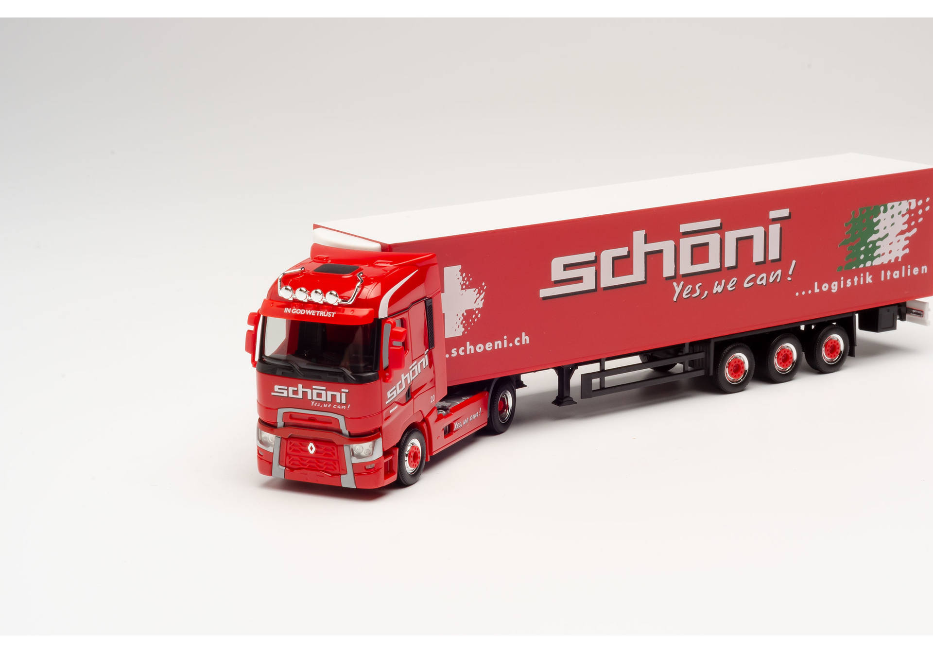 Renault T Kühlkoffer-Sattelzug "Schöni International"(Schweiz / Rothrist)