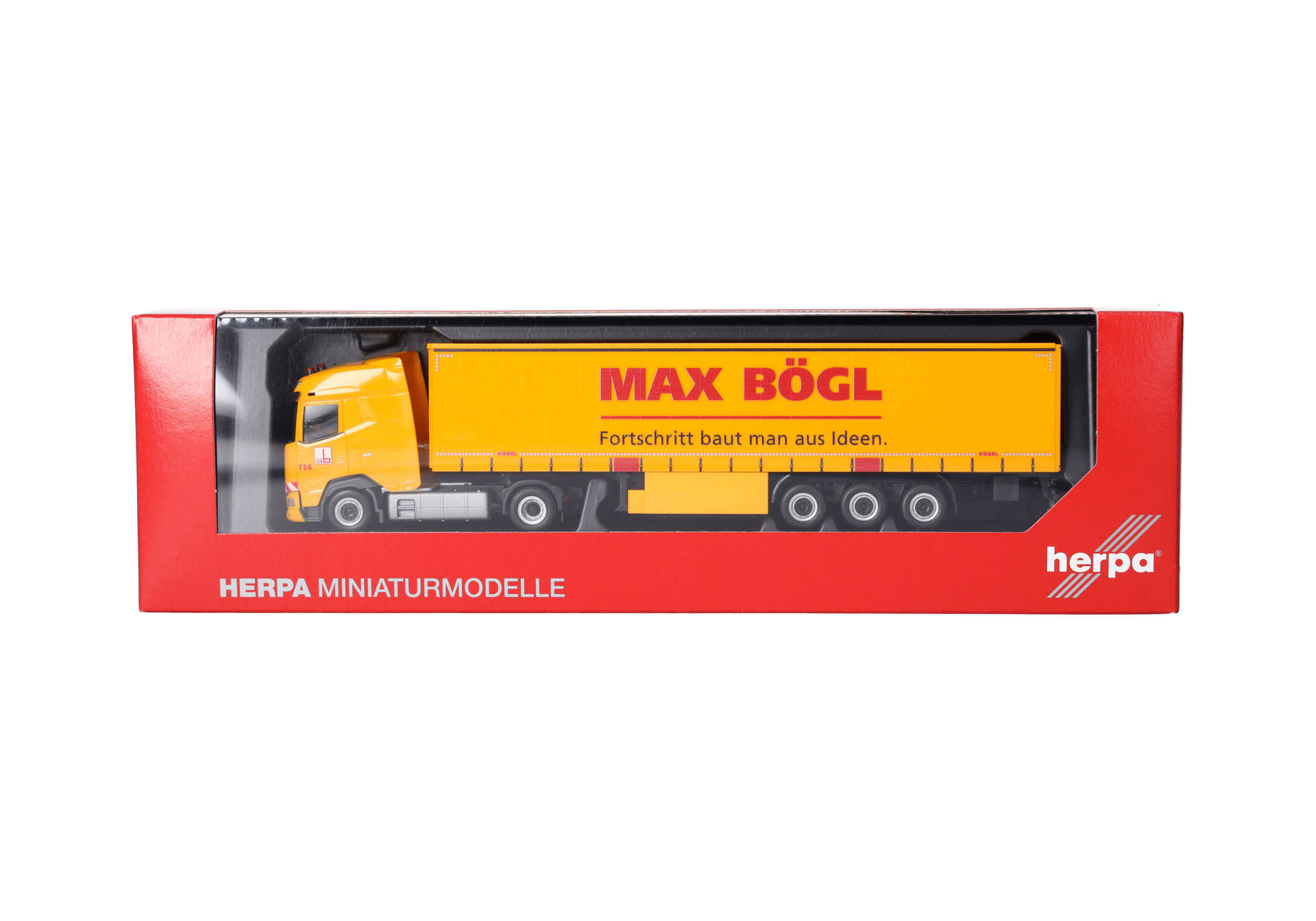 DAF XG Gardinenplanen-Sattelzug "Max Bögl"