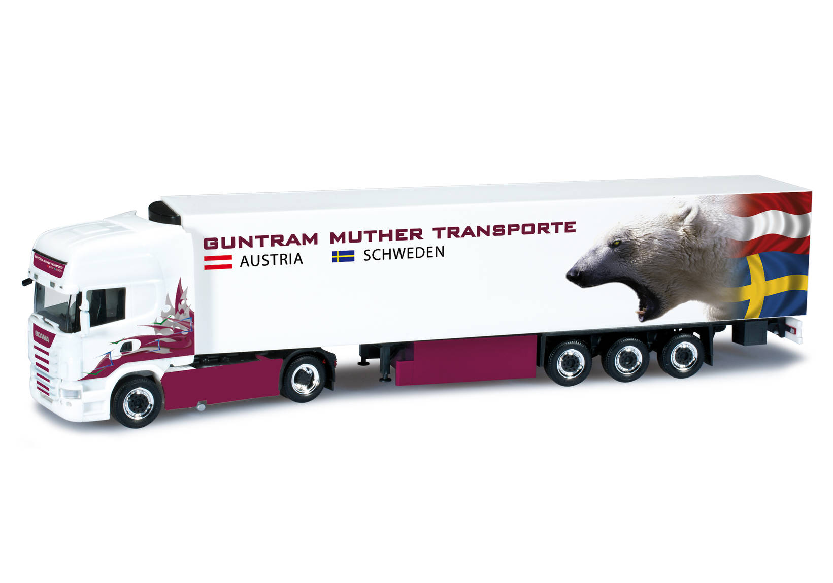 Scania R TL Kühlkoffer-Sattelzug "Guntram Muther" (A)