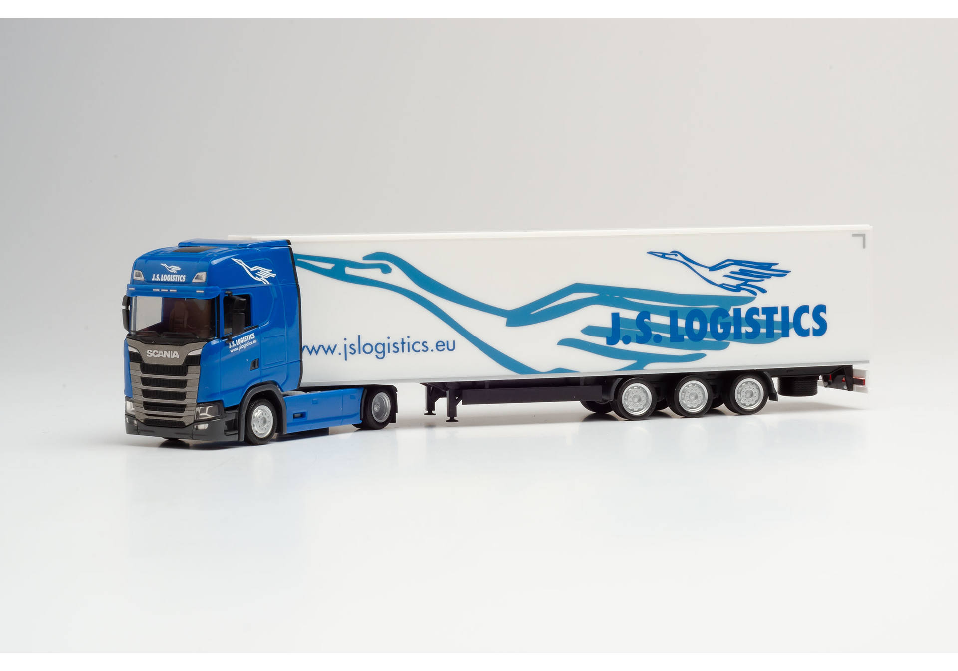 Scania CS lowliner refrigerated box trailer „JS Logistik“