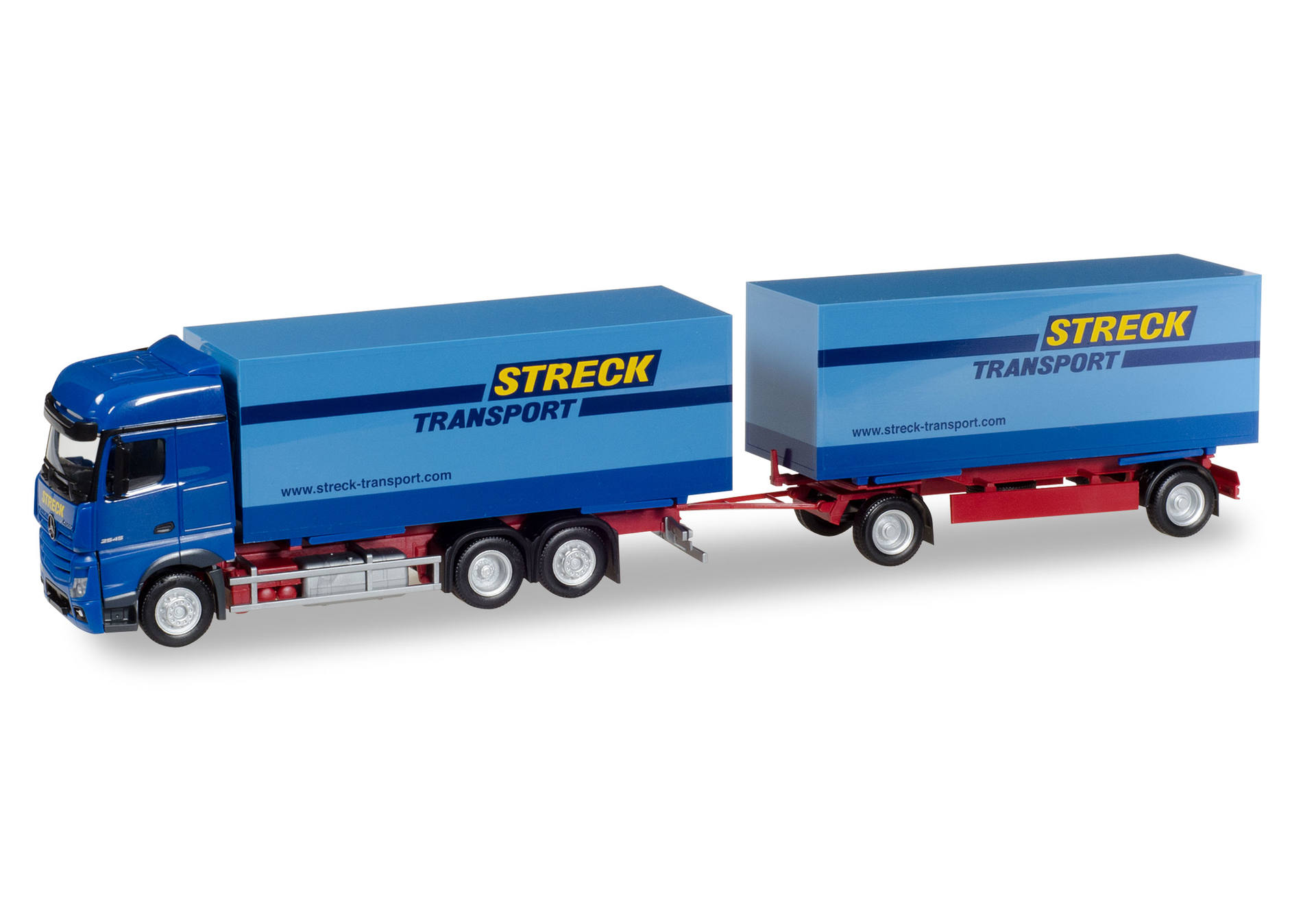 MB Actros Bigspace 2.5 interchangeable box trailer "Streck Transport"