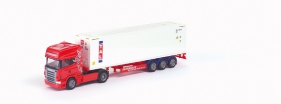 Scania R '04 TL (R620) Container saddle train 40 ft. Highcube container 2a/3a