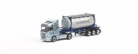 Scania R '04 HL (R500 V8) Swapcontainer saddle train 20 ft. Container 2a/3a