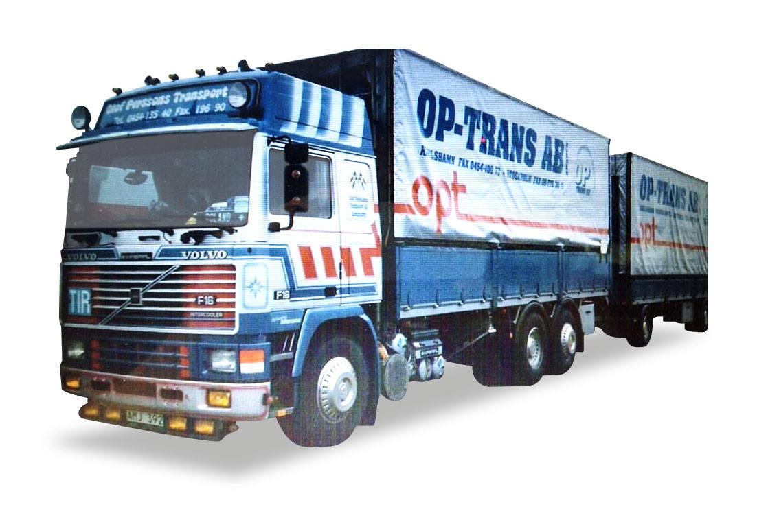 Volvo F16 GL Planen-Hängerzug "OP Trans"