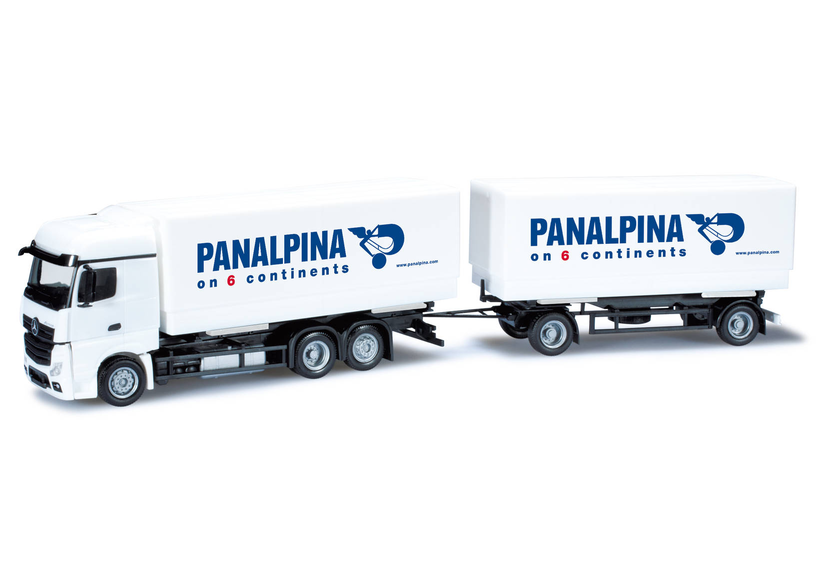 Mercedes-Benz Actros Bigspace interchangeable pick-up trailer "Panalpina"