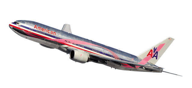 American Airlines Boeing 777-200 "Susan G. Komen". This item comes / came in Wooster branded packaging.