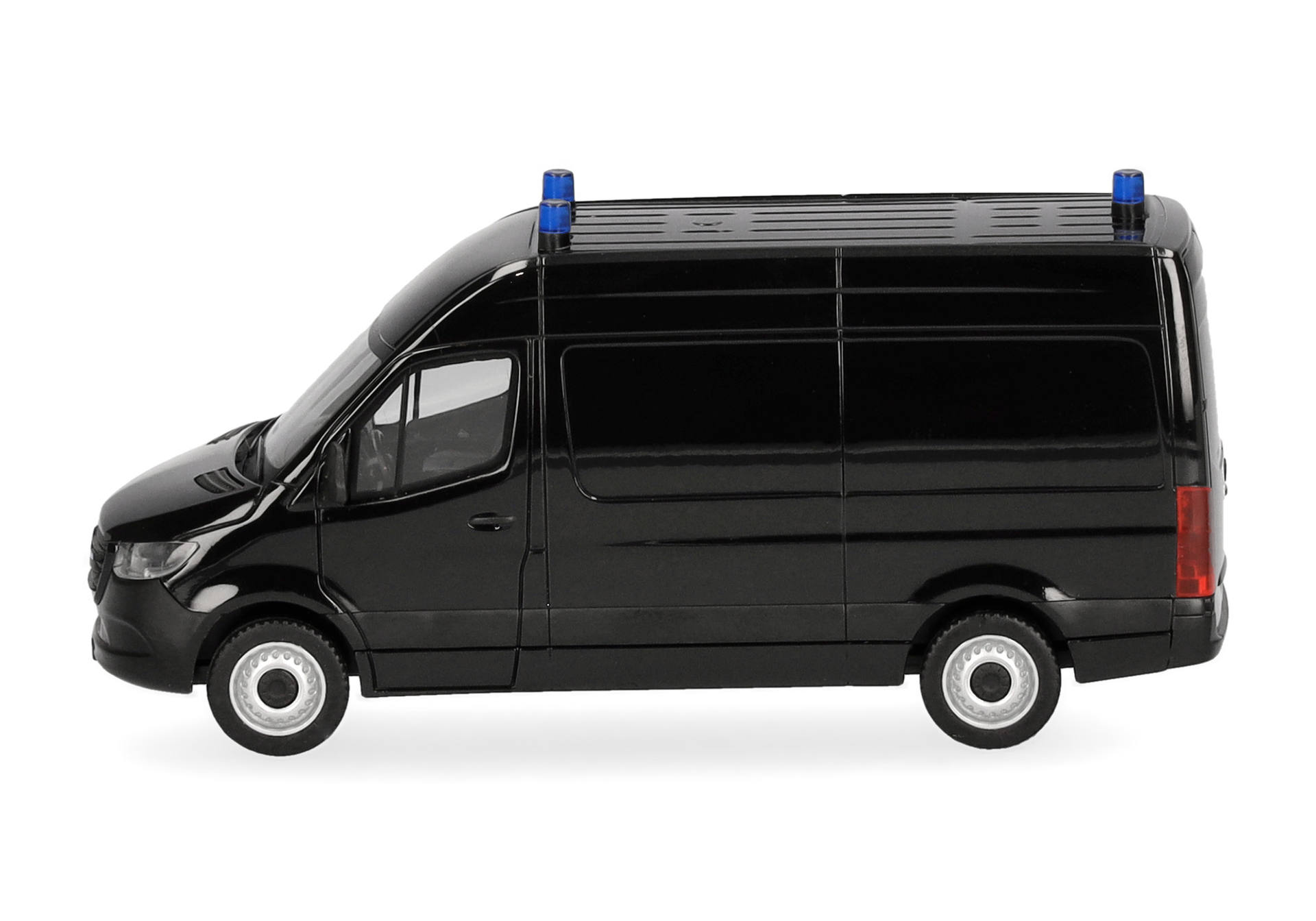 Van, schwarz, Kleintransporter, Dachlichter, Schiebetür