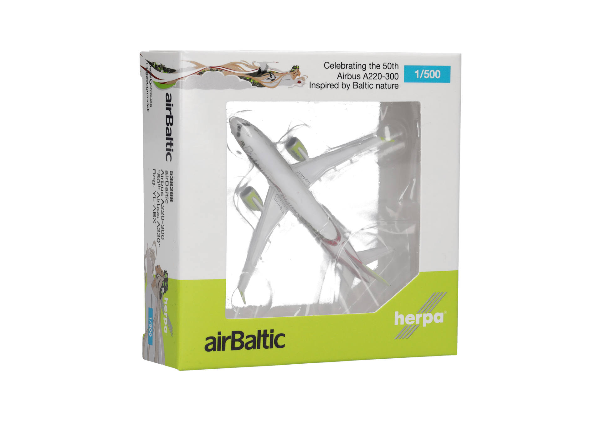 airBaltic Airbus A220-300 "50th A220" - YL-ABX