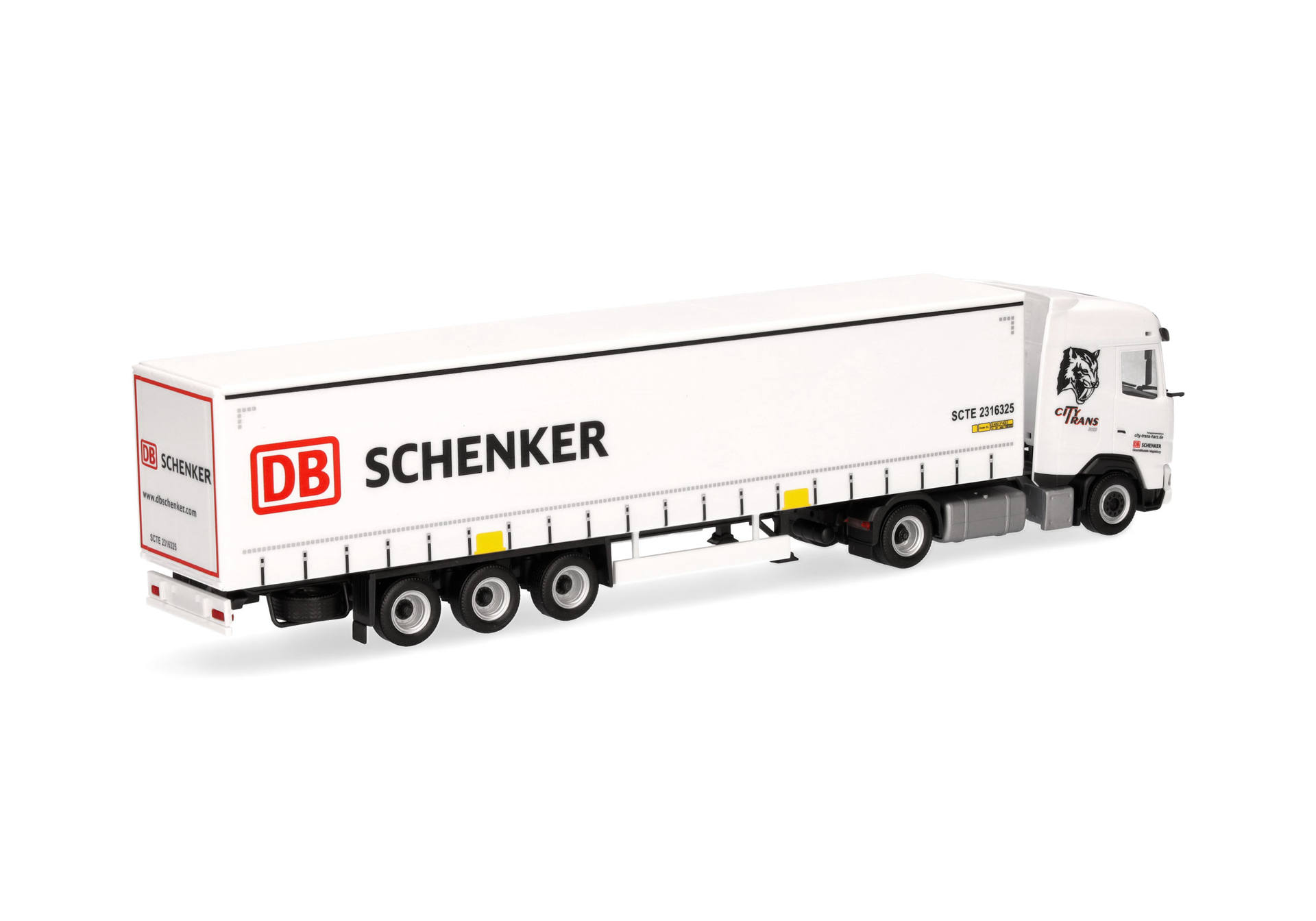 DAF XG Gardinenplanen-Sattelzug "DB Schenker / City Trans Harz" (Sachsen-Anhalt/Wernigerode)