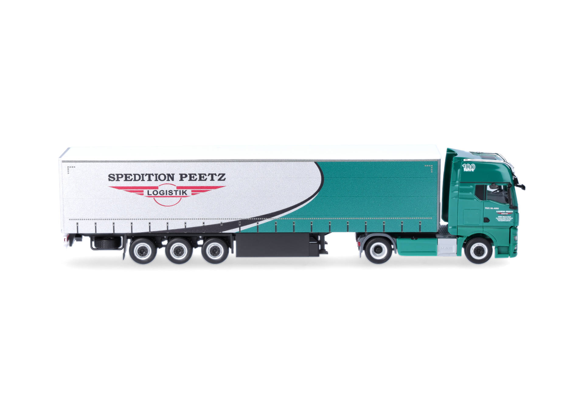 MAN TGX GX curtain canvas semitrailer truck 2a/3a "Peetz"
