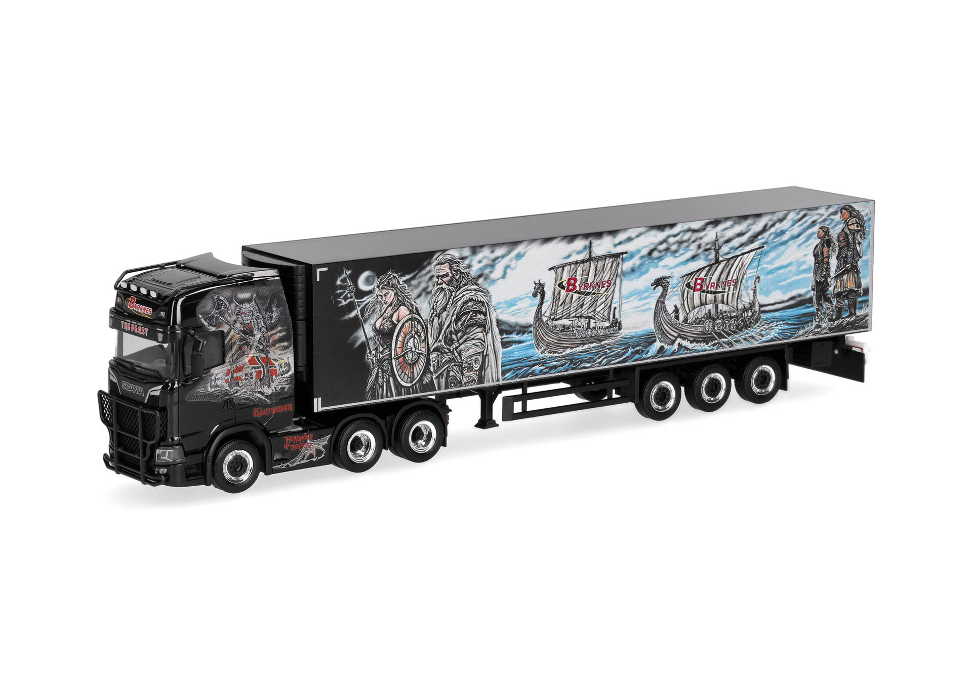 truck, trailer, semi, artwork, toymodel