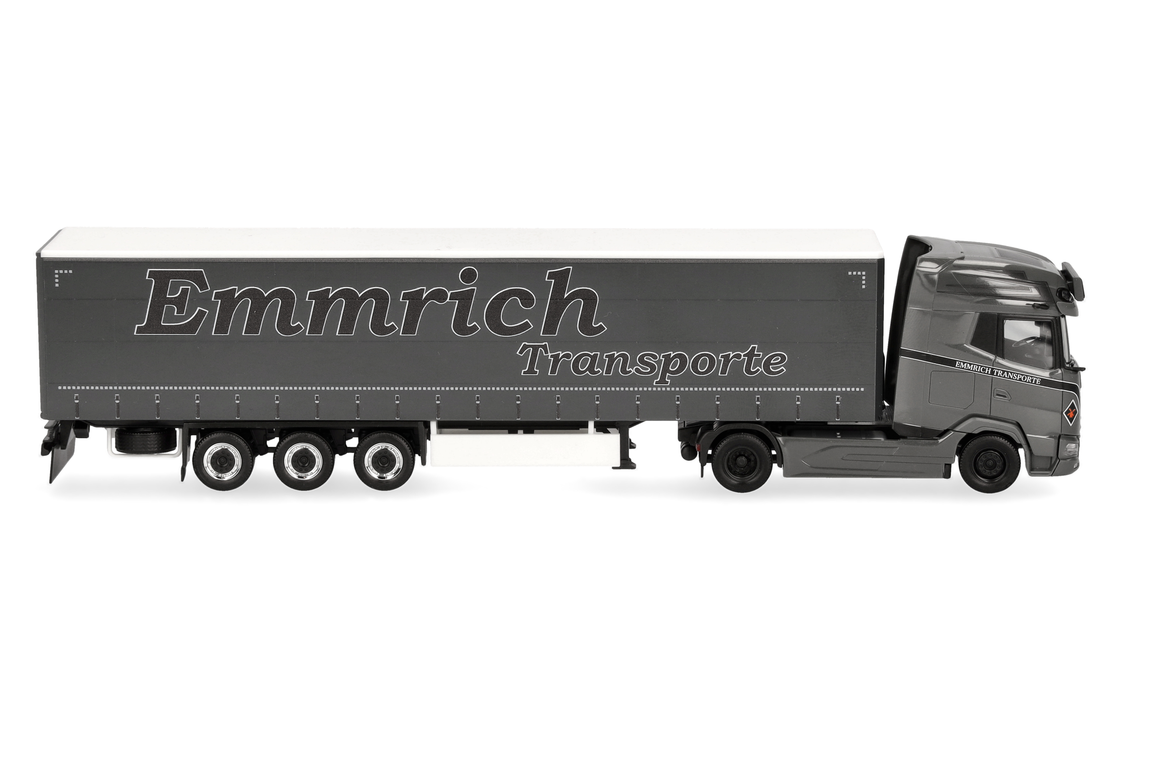 truck, trailer, semi-trailer, gray, Emmrich transports
