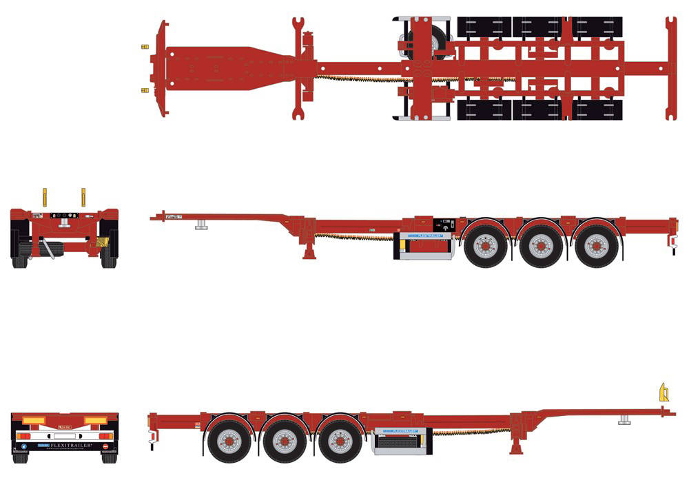 Container semitrailer