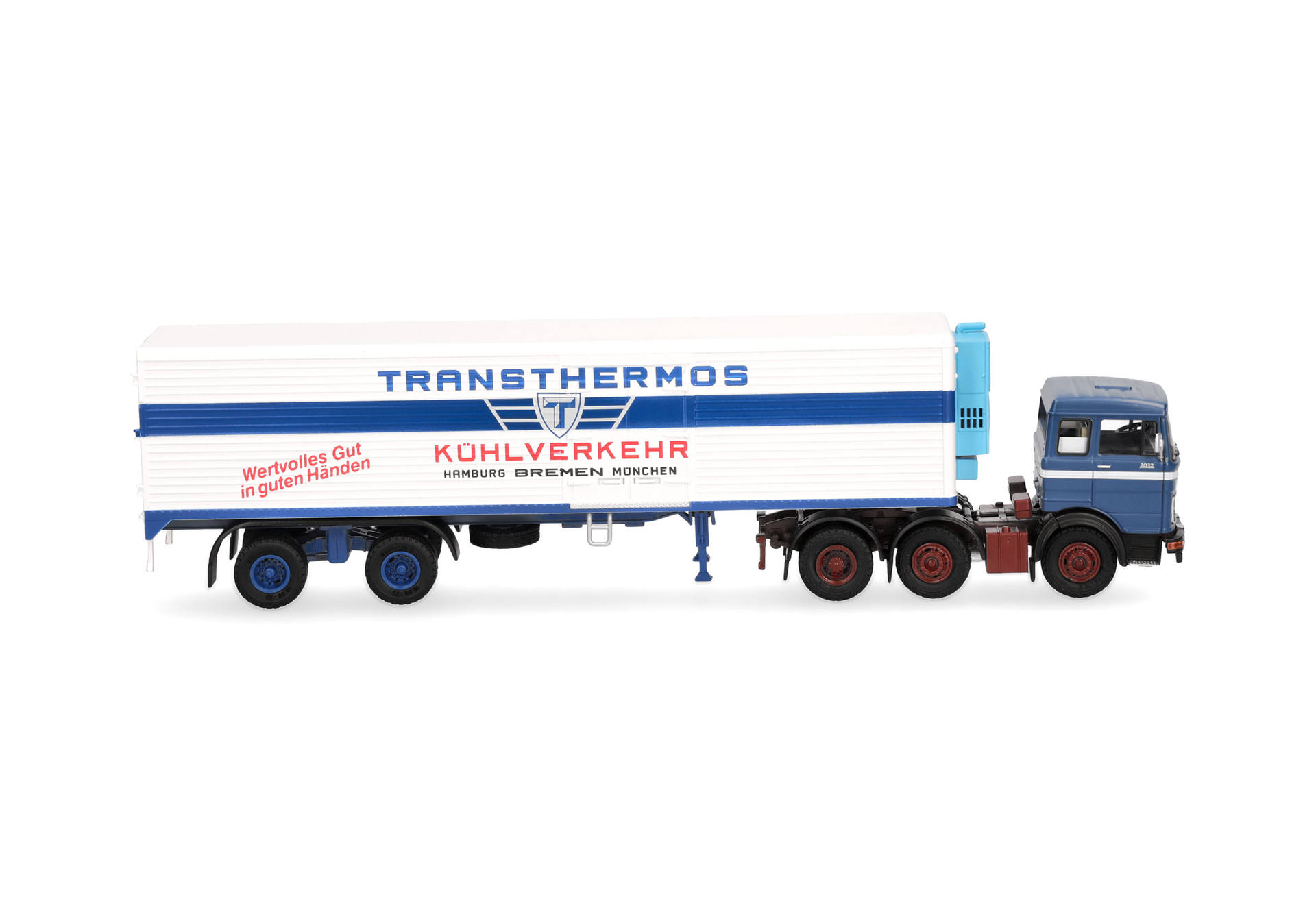 Mercedes-Benz LPS 2032 refrig. box semitrailer truck "Rathje/Transthermos" (Lower Saxony/Groß Meckelsen)
