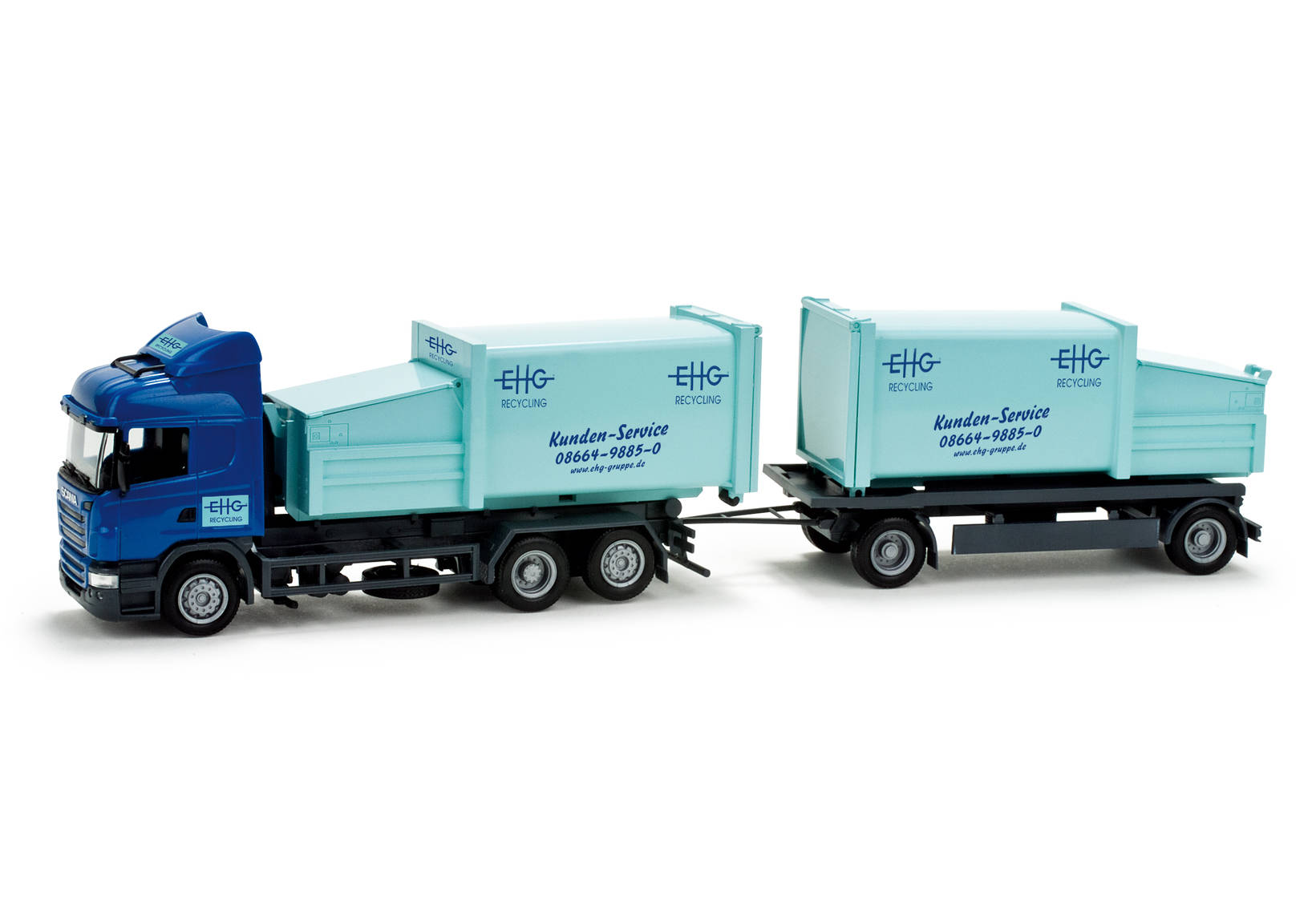 Scania R HL garbage container trailer "EHG"