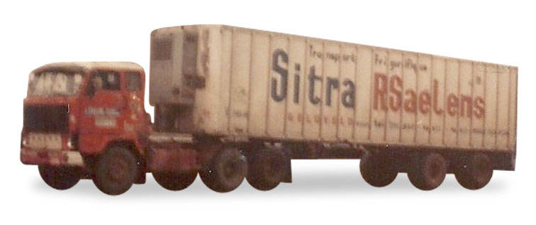 Volvo F89 refrigerated semitrailer "Sitra"