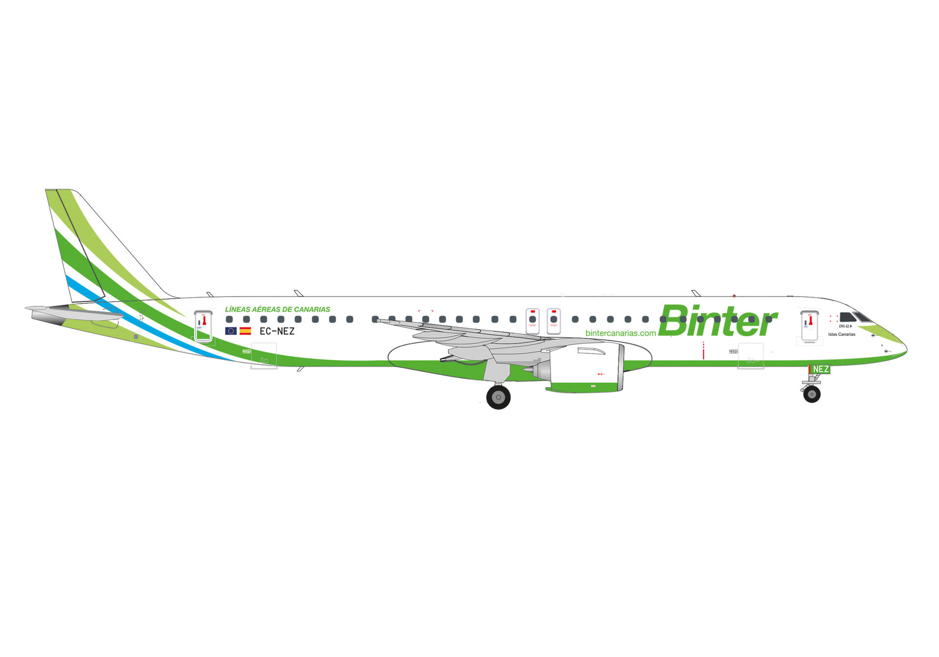 Binter Canarias Embraer E195-E2 - “Islas Canarias” - EC-NEZ 