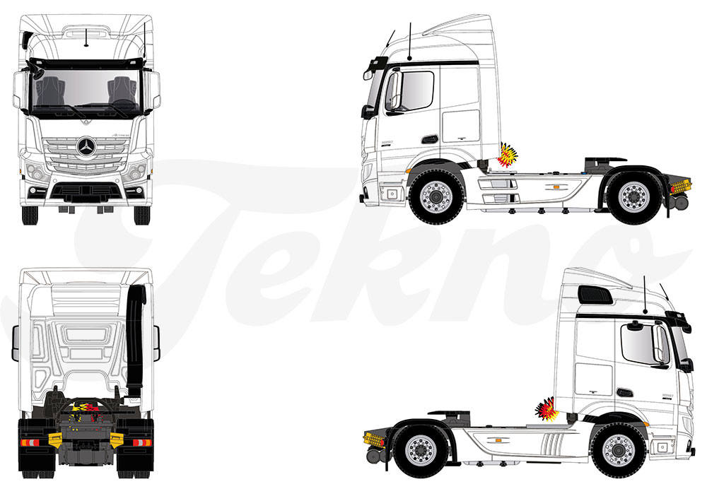 Mercedes-Benz Actros Streamspace 2.3 4x2 rigid tractor