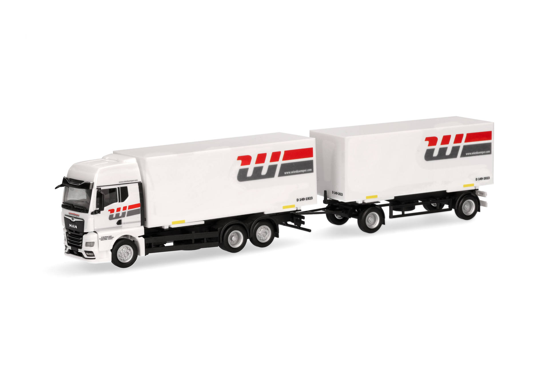 MAN TGX GX interchangeable box trailer truck "Wienkämper"