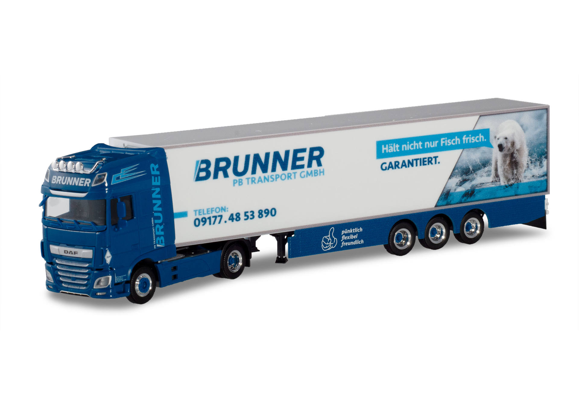 DAF XF SSC Euro 6 Kühlkoffer-Sattelzug "PB Transporte / Brunner"