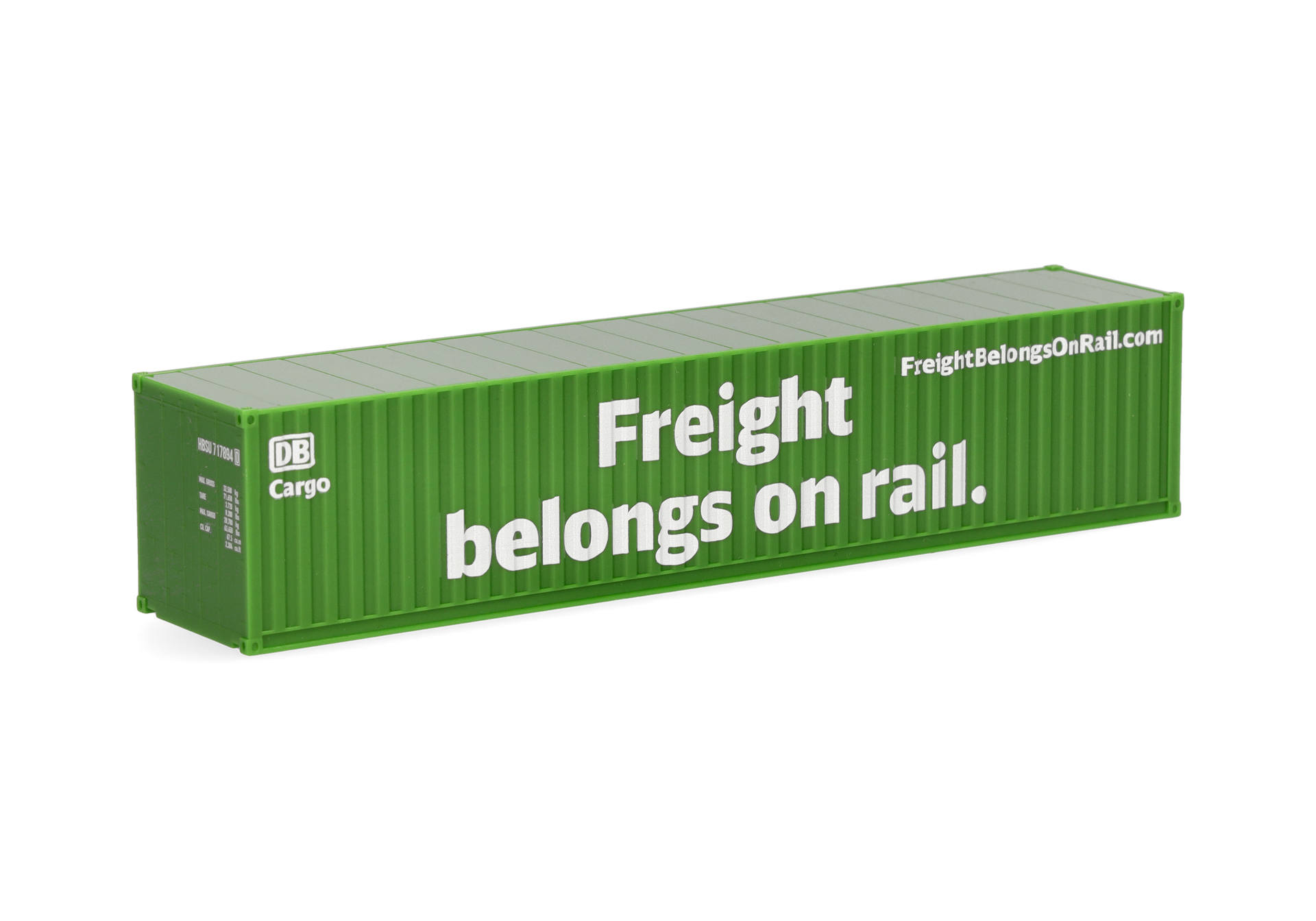 freight, cargo, shipping container, green container, on rail