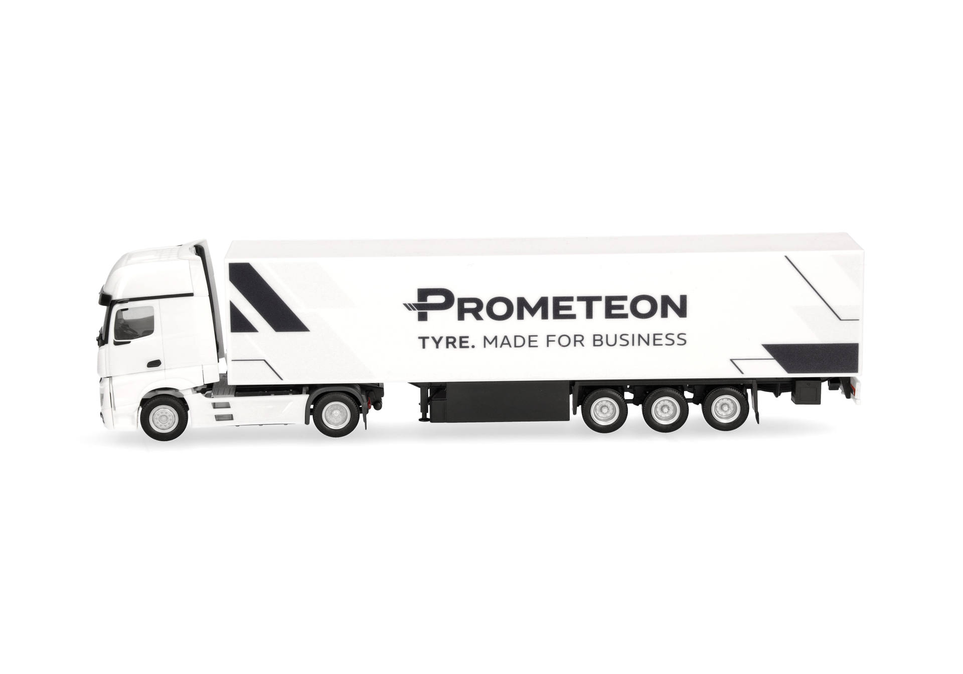 truck, semi-trailer, white, logo, dimensional-truck