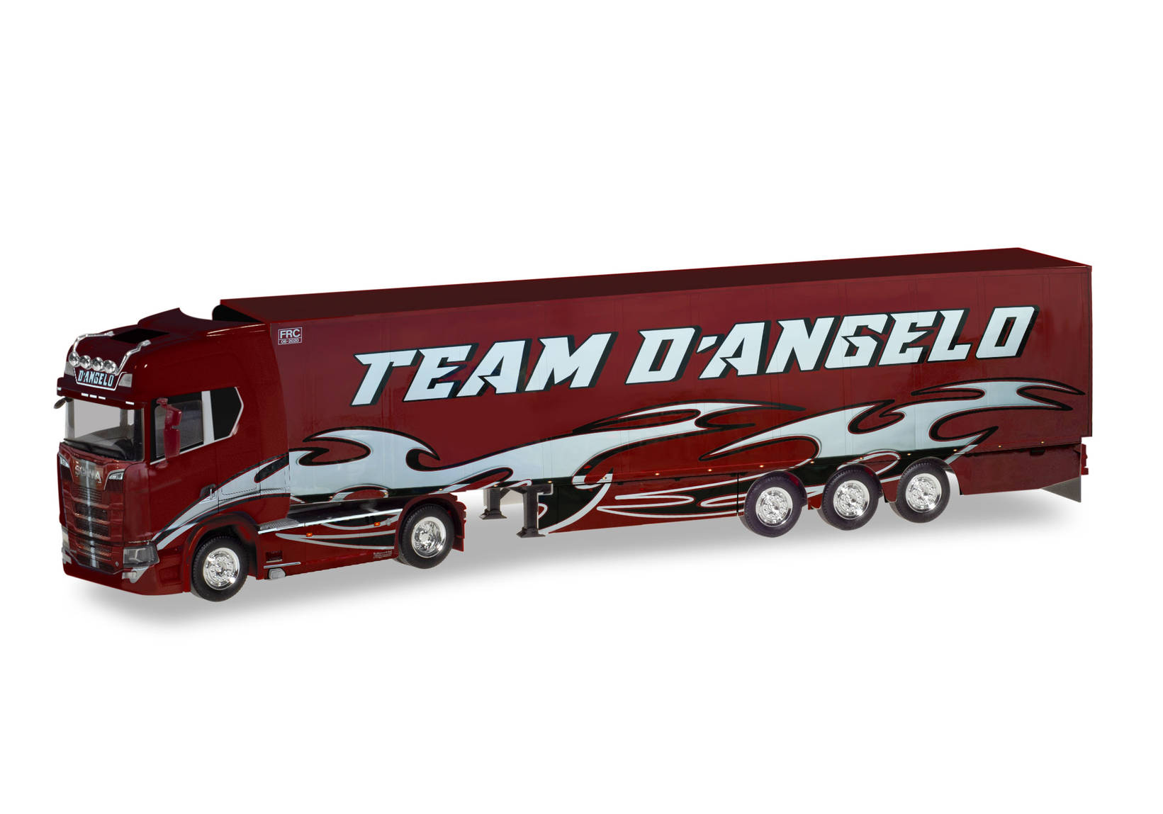 Scania CS 20 high roof refrigerated semitrailer "Team D’Angelo" (I)