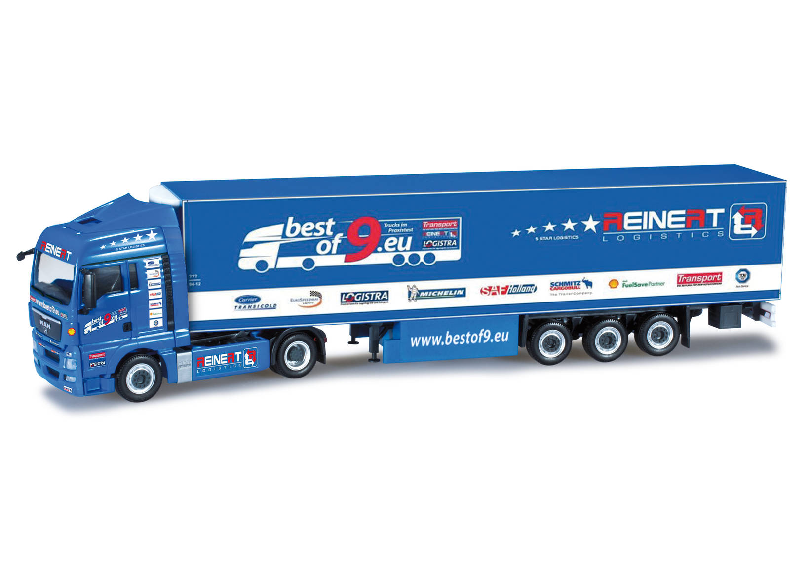 MAN TGX XLX refrigerated semitrailer "Reinert Logistik / best of 9"