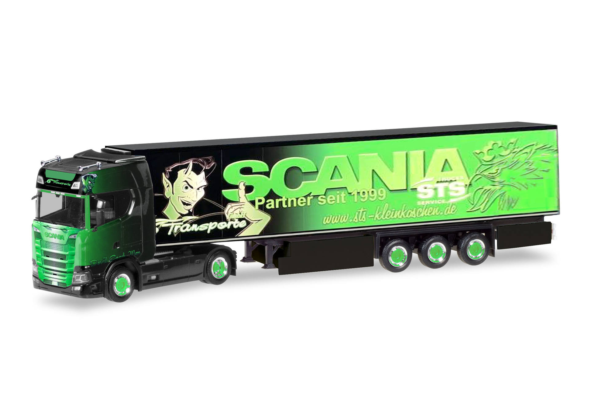 Scania CS High roof refrigerated box semitrailer "GS Transporte"