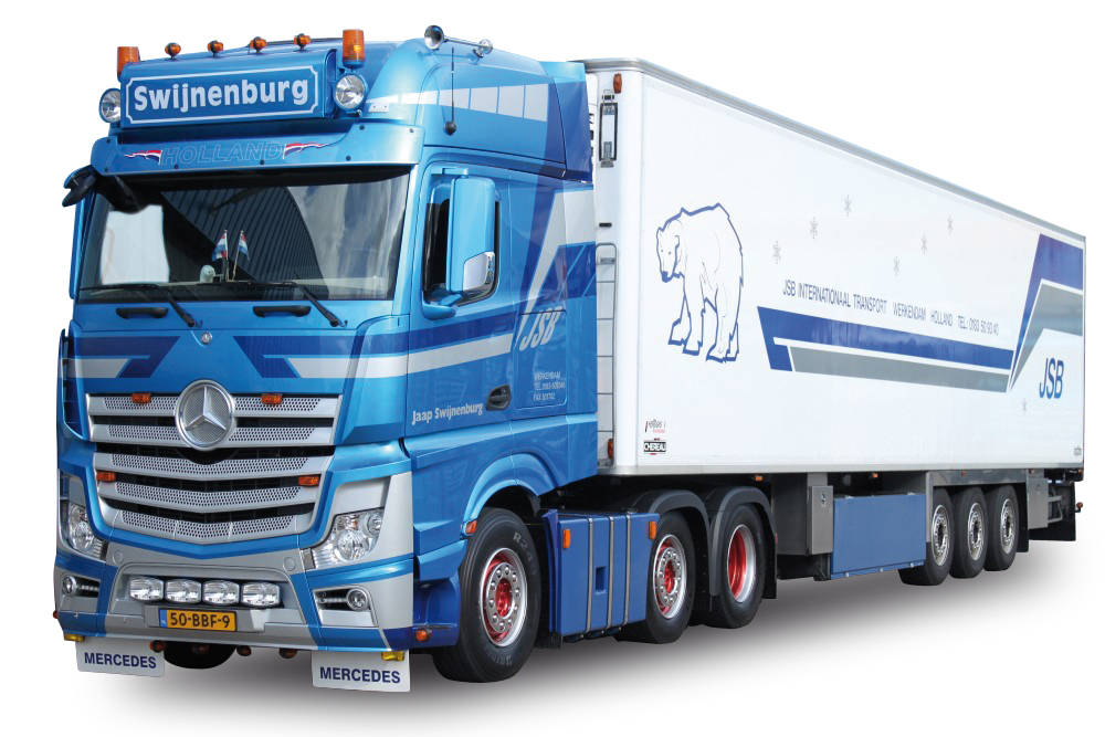 Mercedes-Benz Actros Gigaspace refrigerated box semitrailer "JSB Swijnenburg"