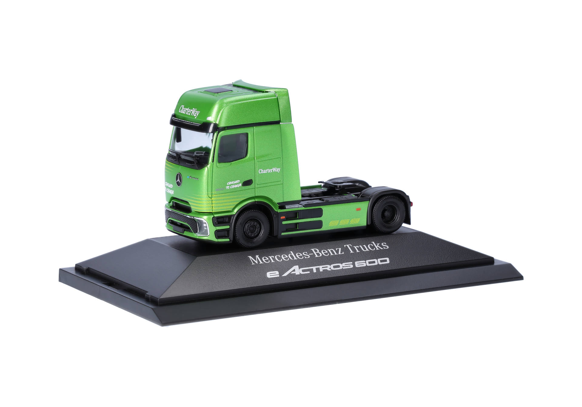 Mercedes-Benz eActros 600 solo-rigid tractor 2a mamba green "Charter Way"