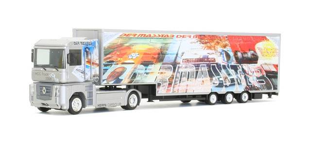 Renault Magnum jumbo canvas semitrailer "HCC 2006"