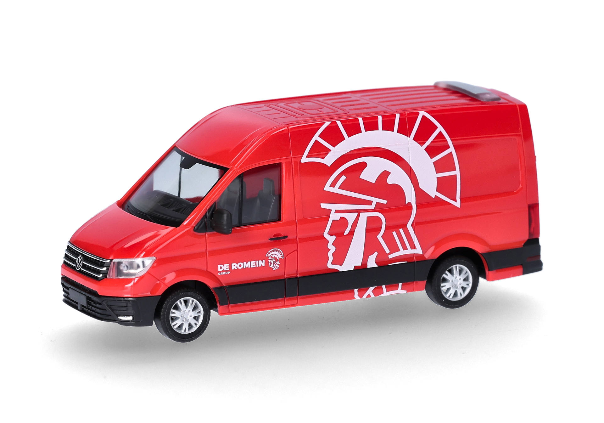 Van, Rot, Spielzeug, Spartanischer Helm, Weißes Logo