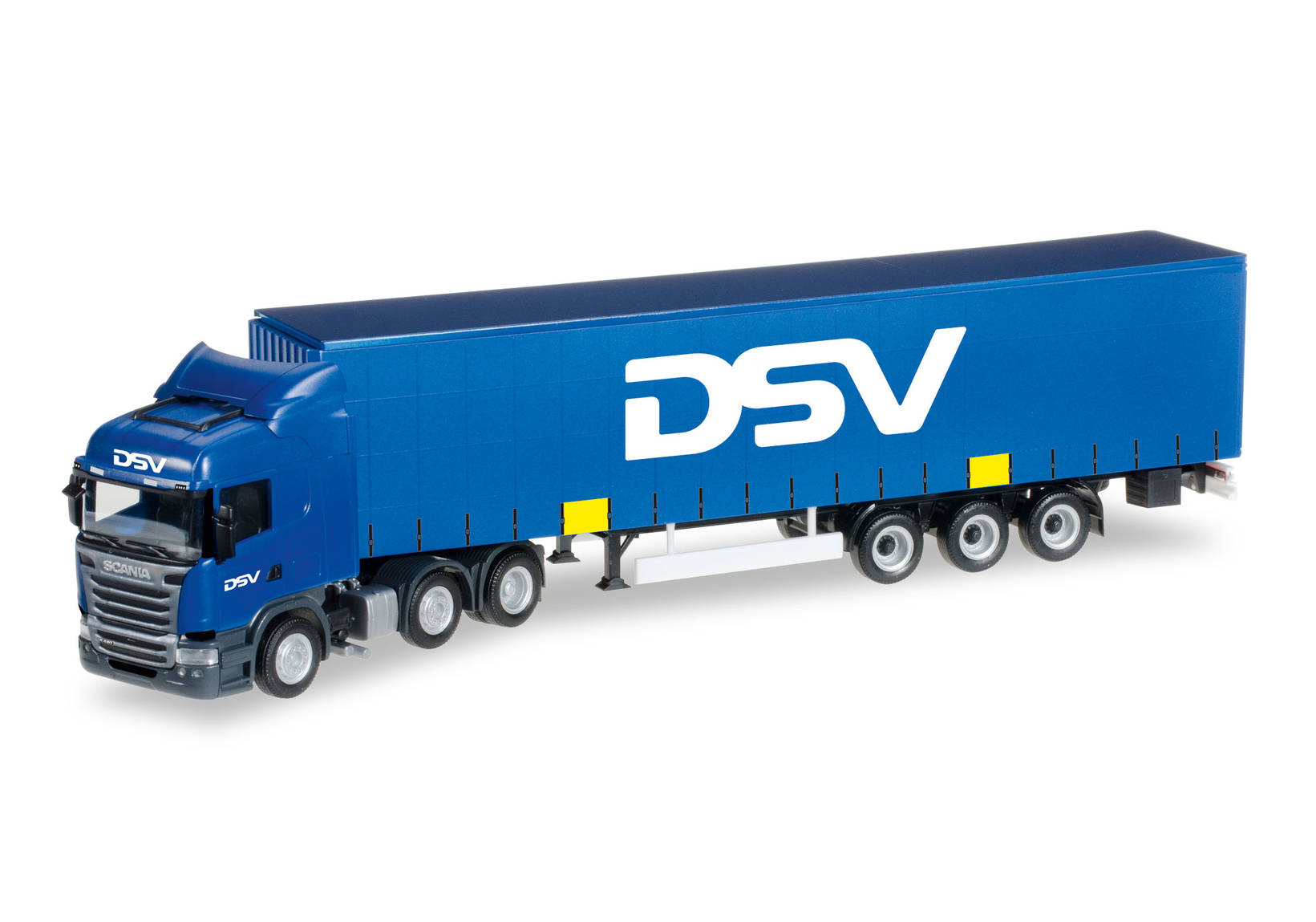 Scania R 2013 curtain canvas semitrailer "DSV" (DK)