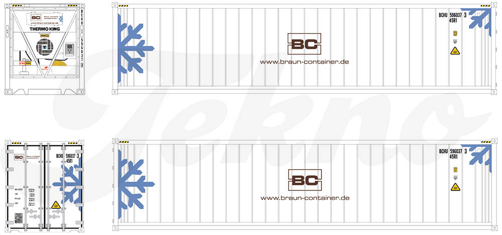 40 ft. refrigerated container "Braun Container"