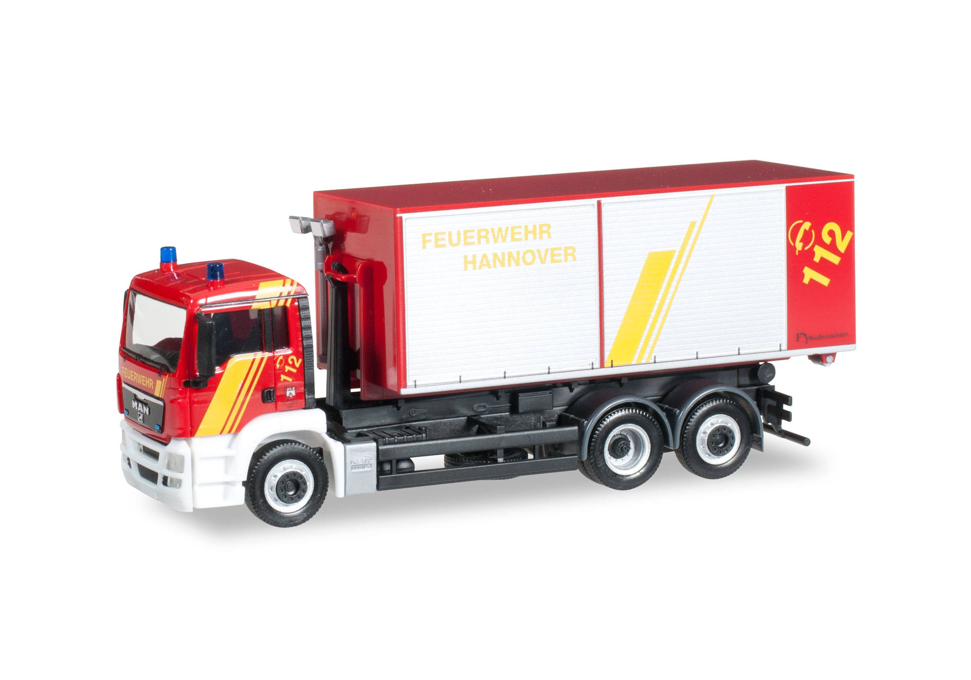 MAN TGS M truck chassis with load handling system "Hannover Fire department"