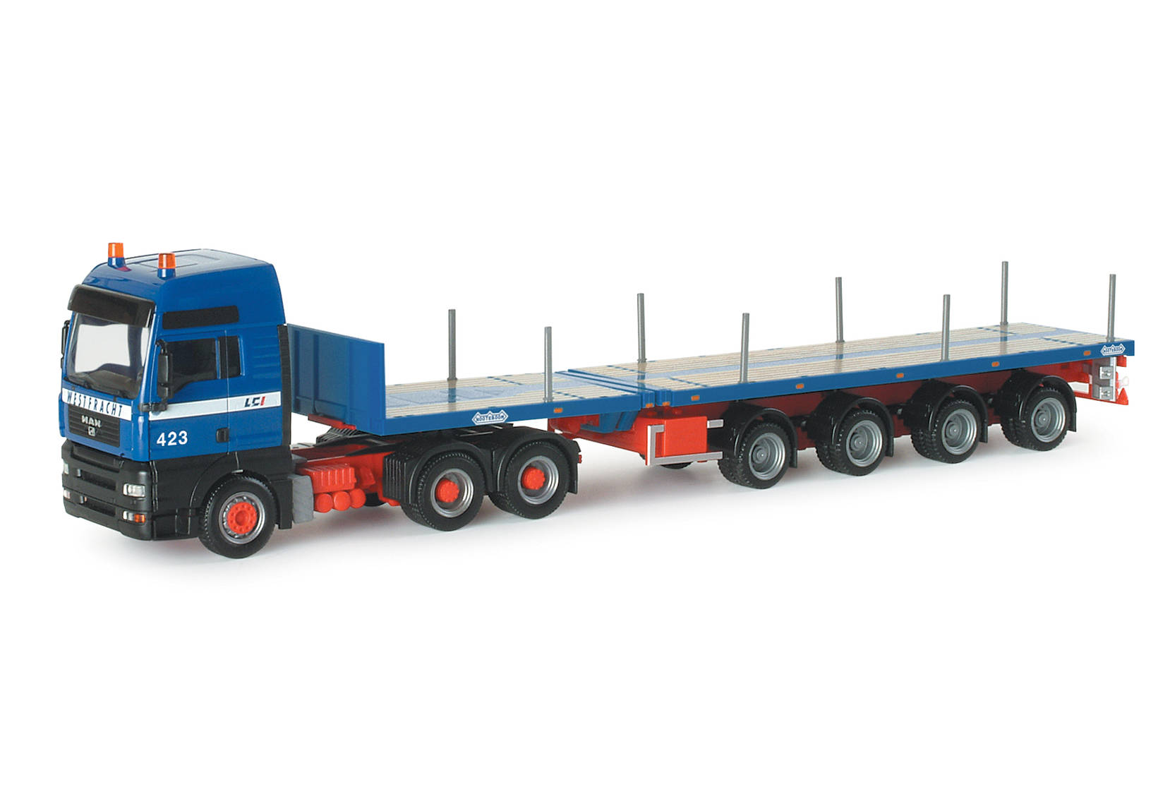 MAN TGA XXL Nooteboom Teletrailer-Sattelzug "Westfracht"