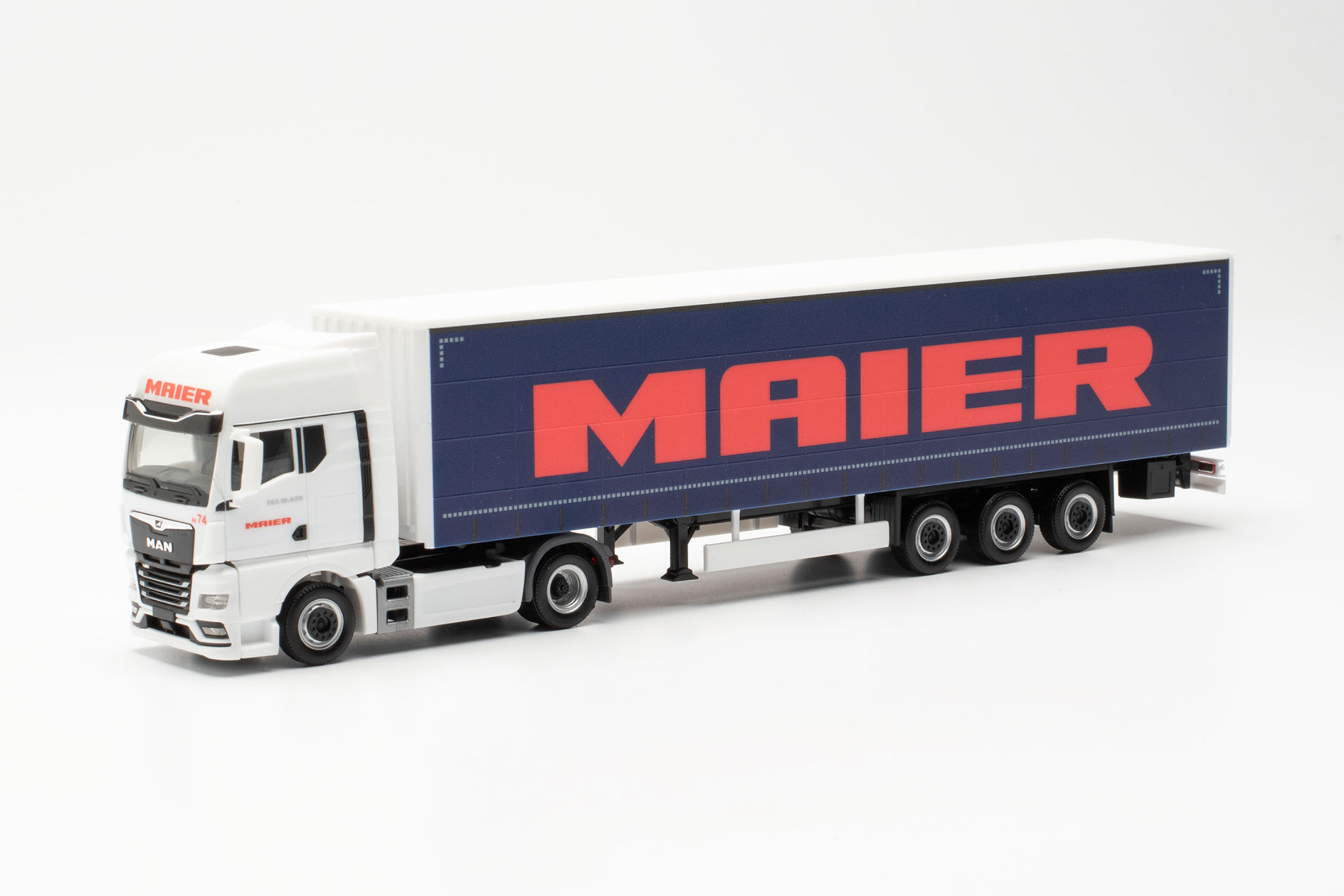 MAN TGX GX curtain canvas semitrailer "Maier"
