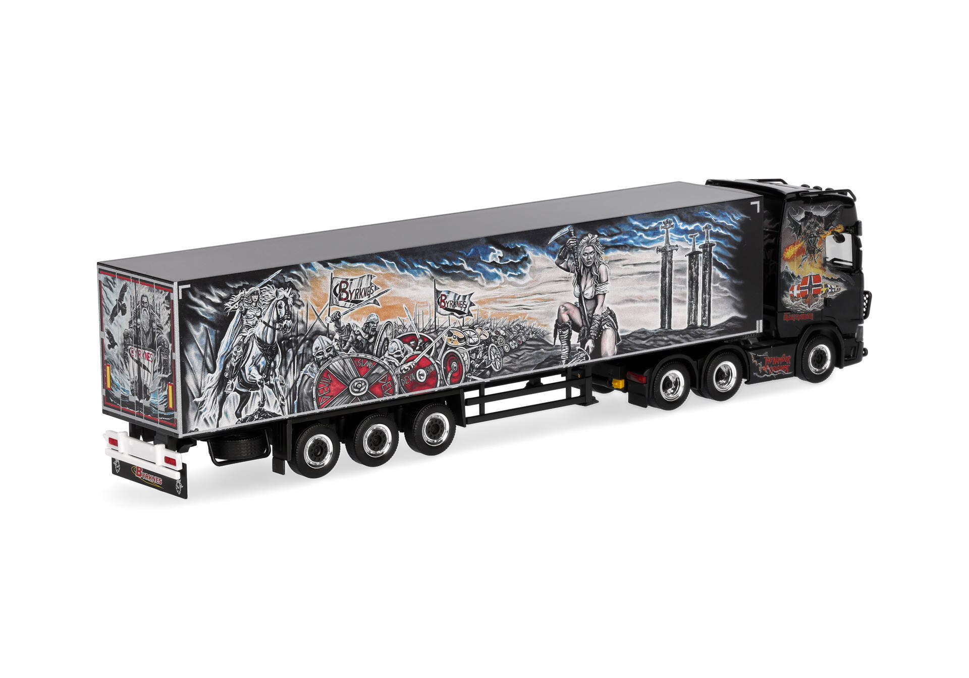 trailer, artwork, painted, semi-trailer, rail-decor